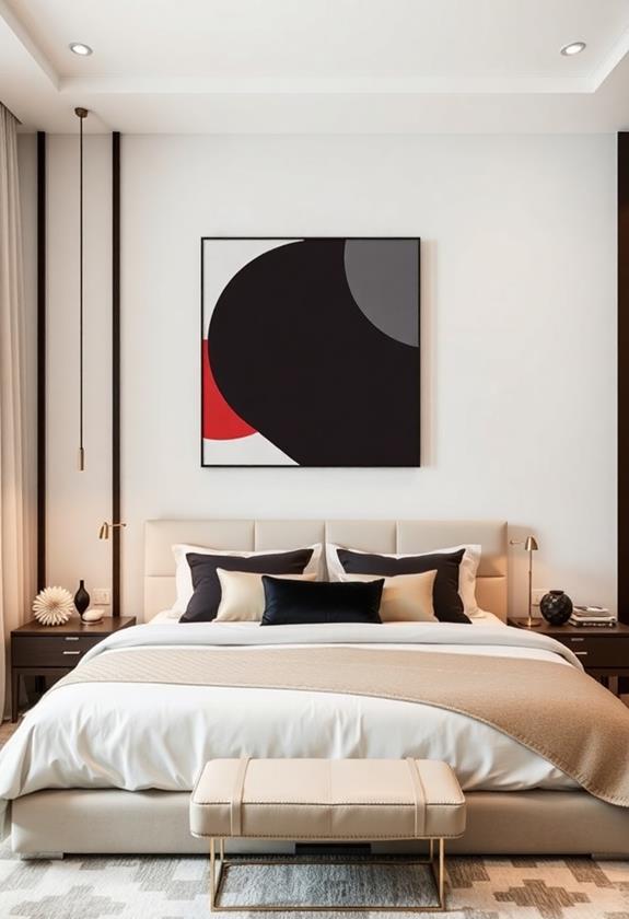 abstract geometric wall decor