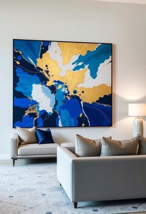 abstract geometric wall decor