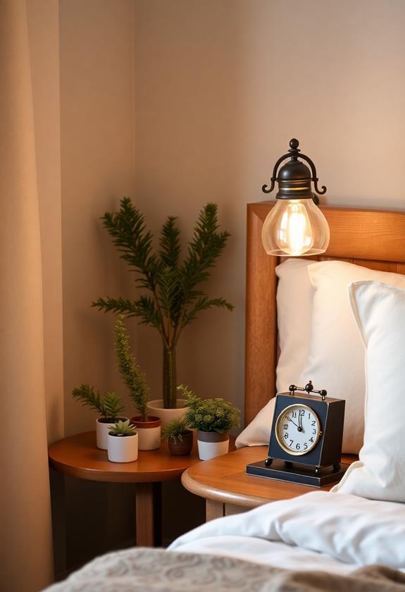 add bedside lamp decor
