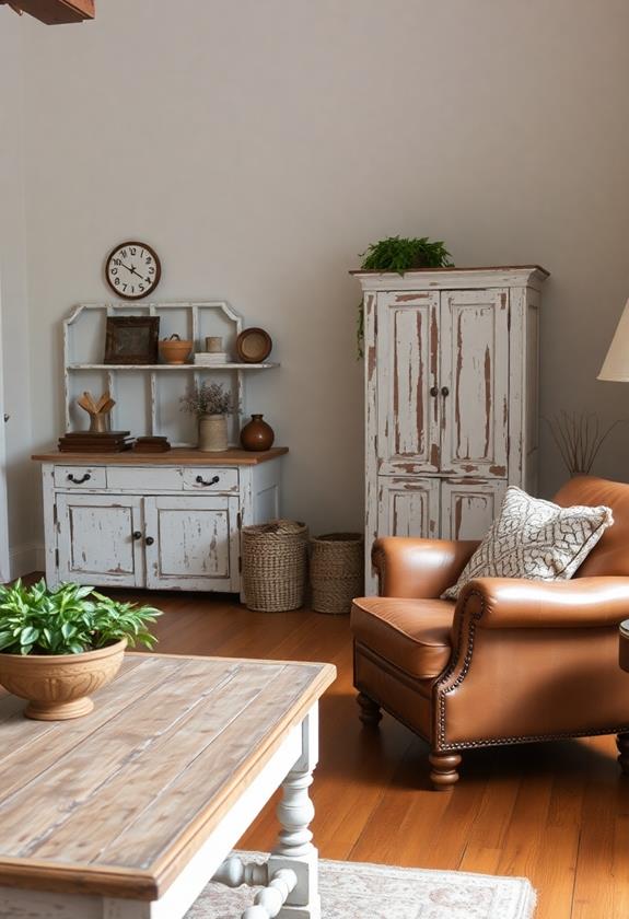 aged and weathered decor