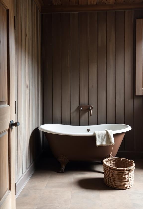 aged exterior wall finish