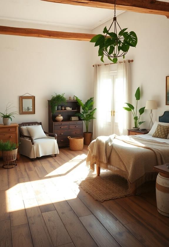 aged rustic timber flooring