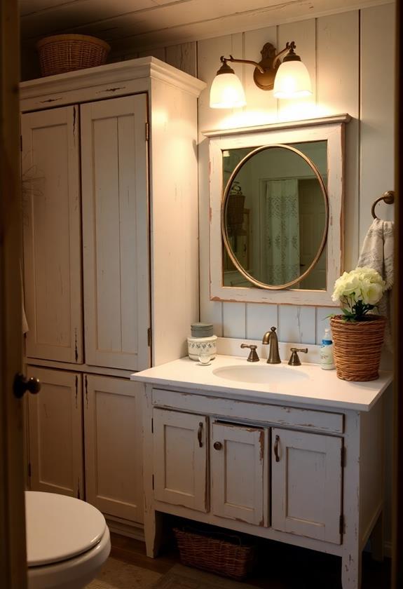 aged worn furniture finish