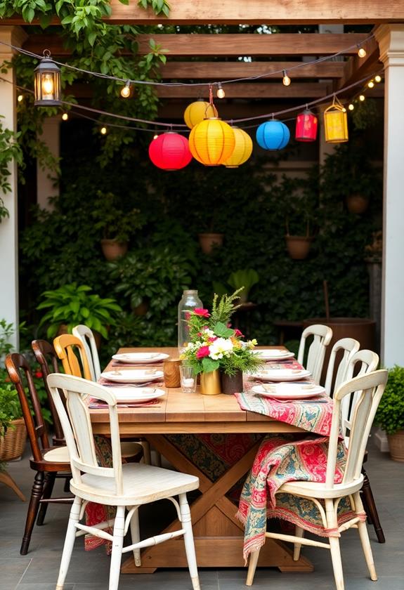 alfresco dining arrangement
