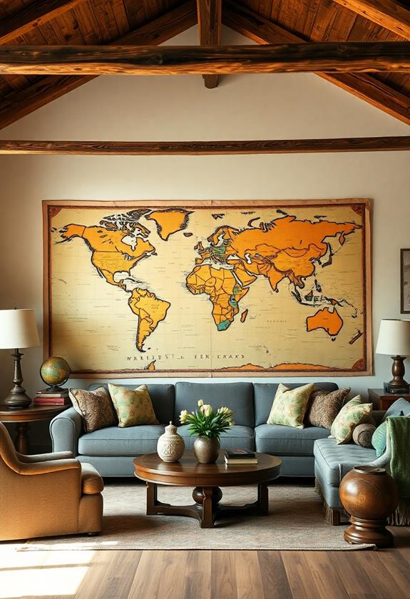 antique cartography exhibit showcase