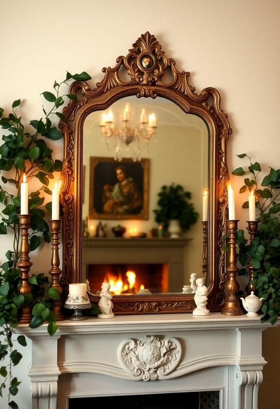 antique reflection showcase