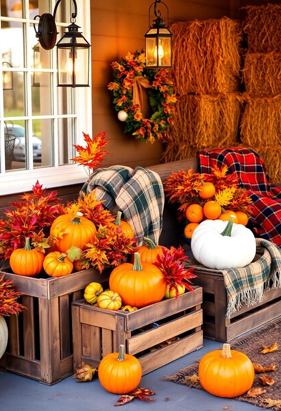 antique wooden storage boxes