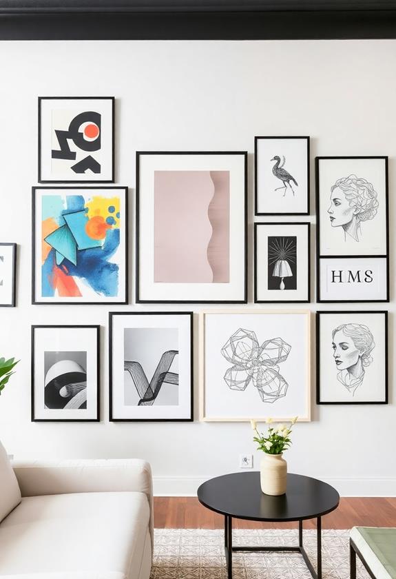 art display and arrangement