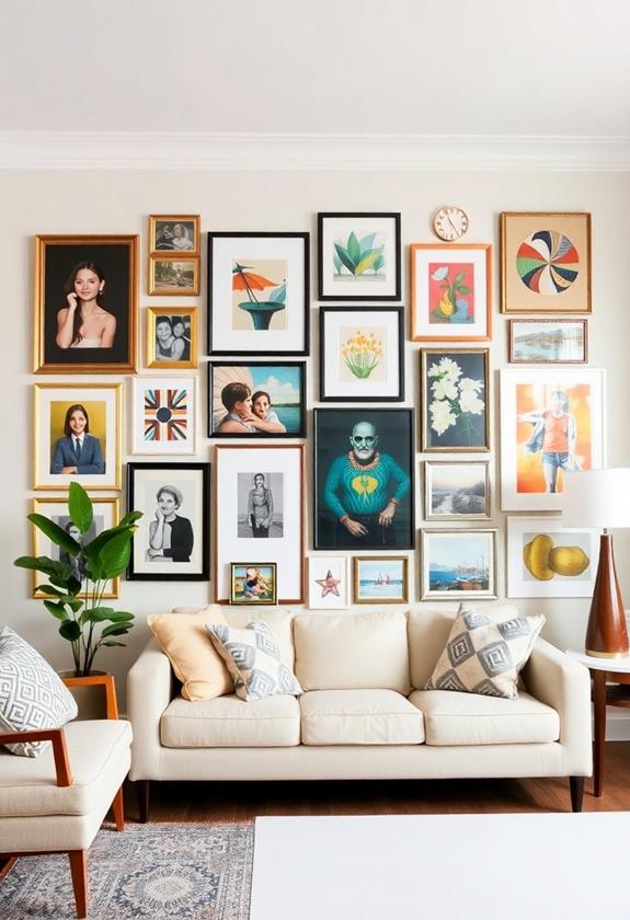 art display wall setup