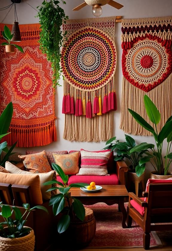 artisan textile wall hangings