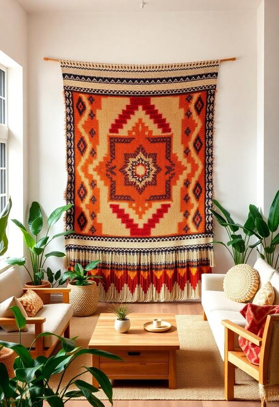 artistic fabric wall decor