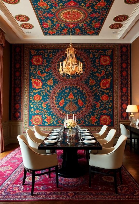 artistic fabric wall hanging