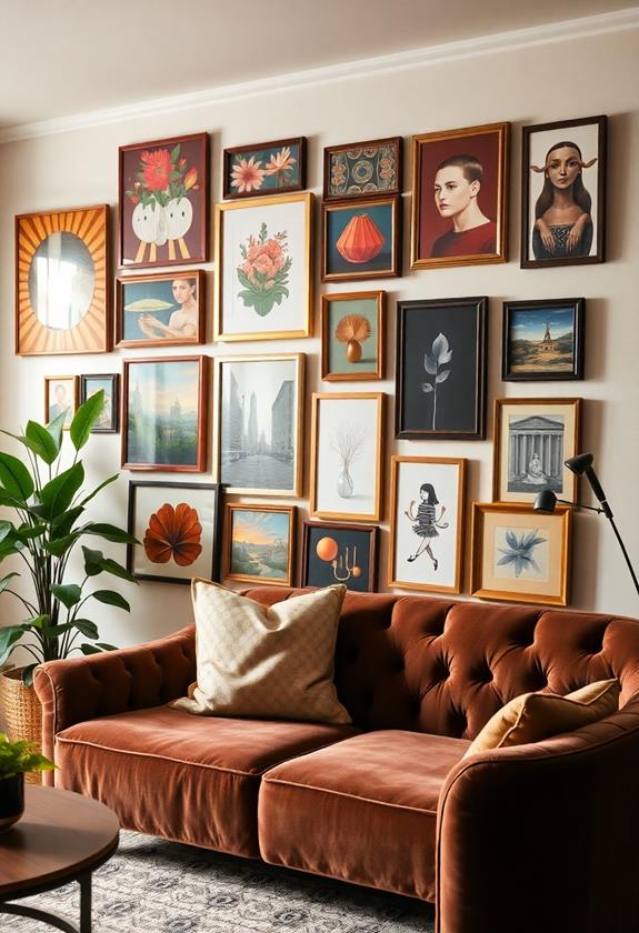 artistic home decor display