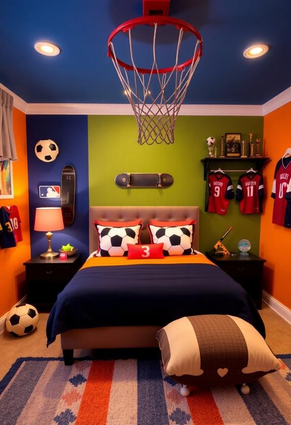 athletic themed interior design