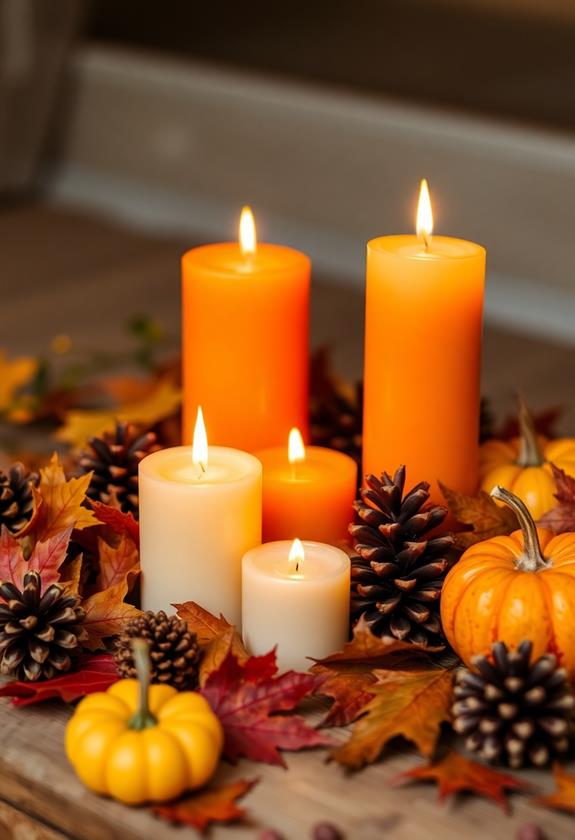 autumn aroma candle collection