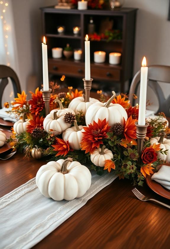 autumn inspired decorative arrangements