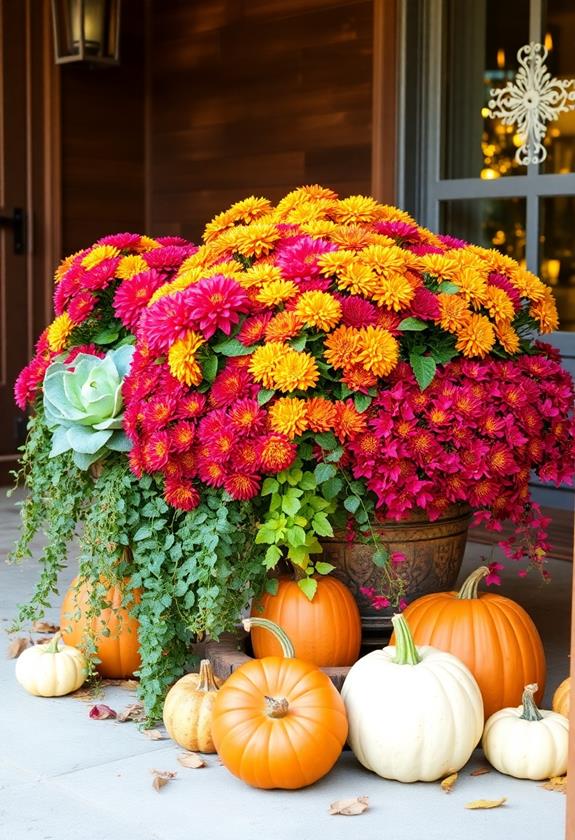 autumn inspired decorative planters