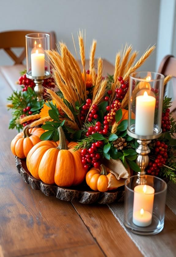 autumn inspired table decorations