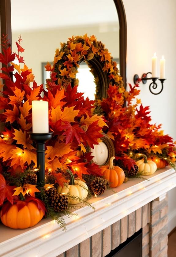 autumn leaf display design