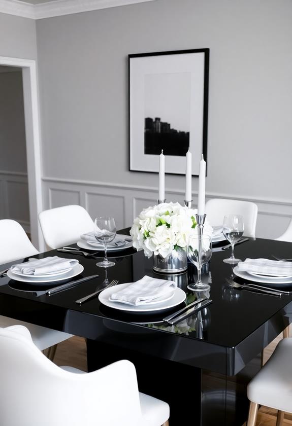 black and white colors