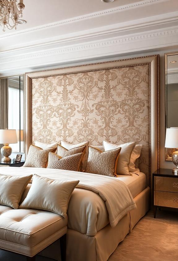 bold decorative bed frame