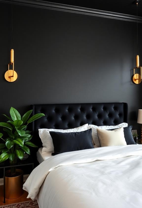 bold statement black walls