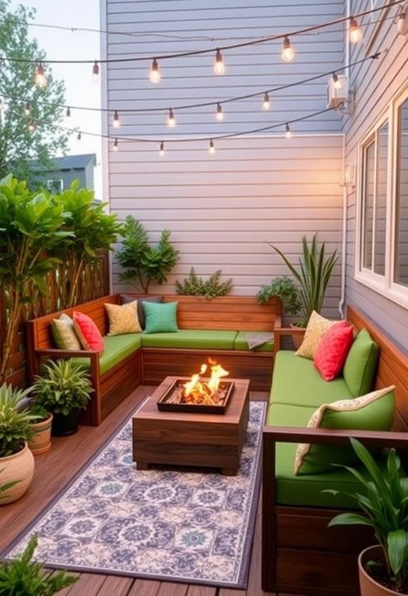 built in seating for convenience