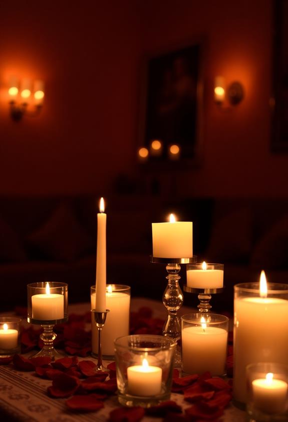 candlelit romantic decor ideas