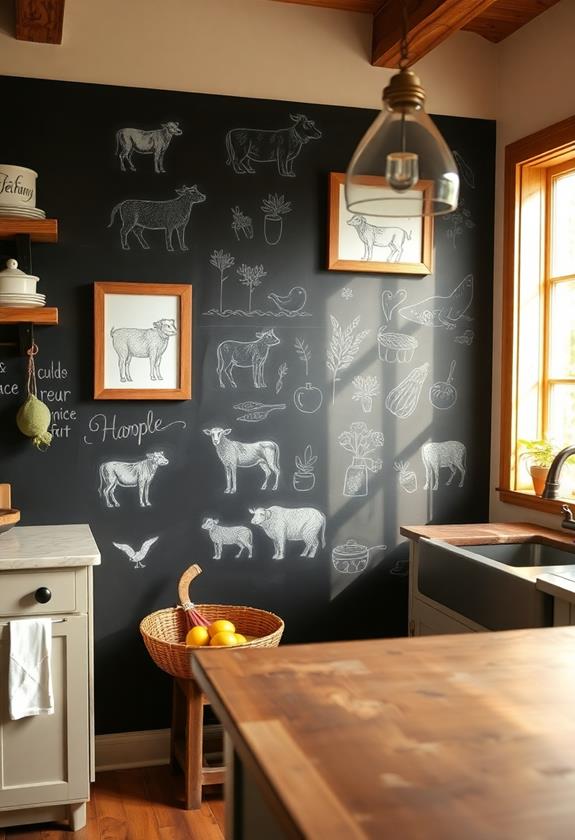 chalkboard creativity at home