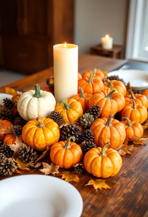 charming autumn table decoration
