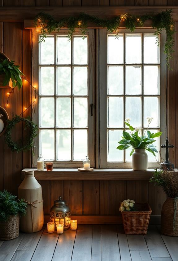 charming country window decor