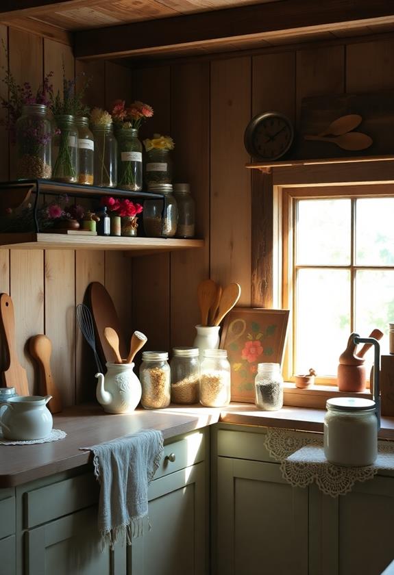 charming mason jar accents