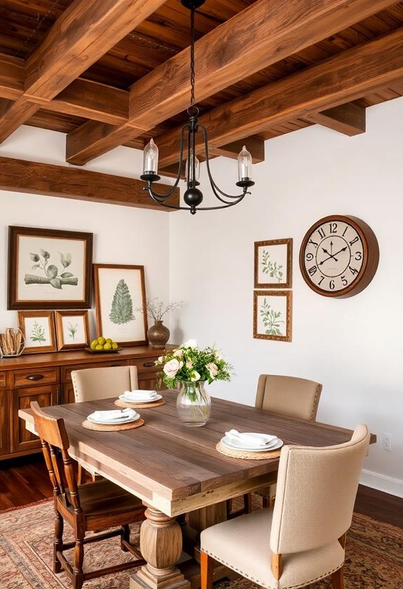 charming natural timber elements