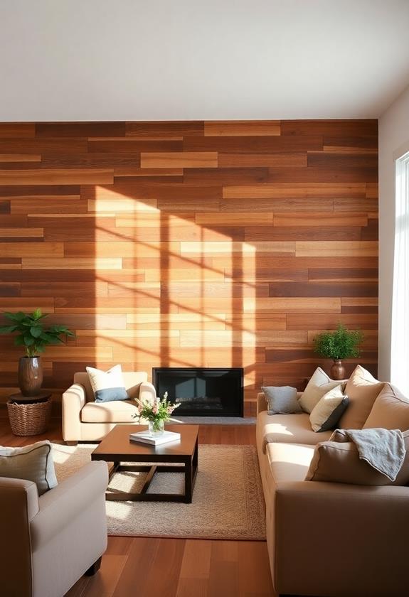 charming natural wood features