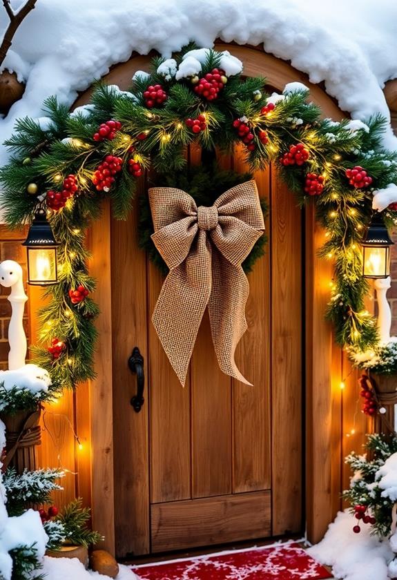 charming rustic burlap accents