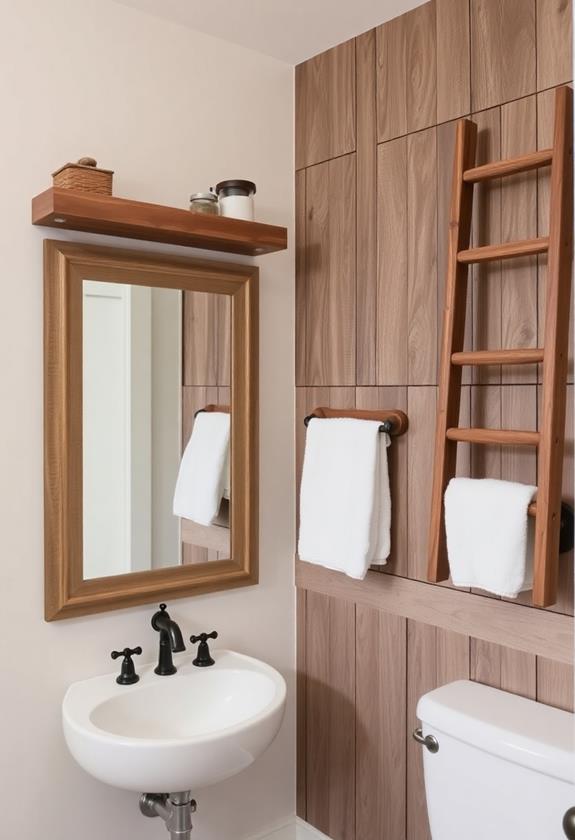 charming rustic wood details