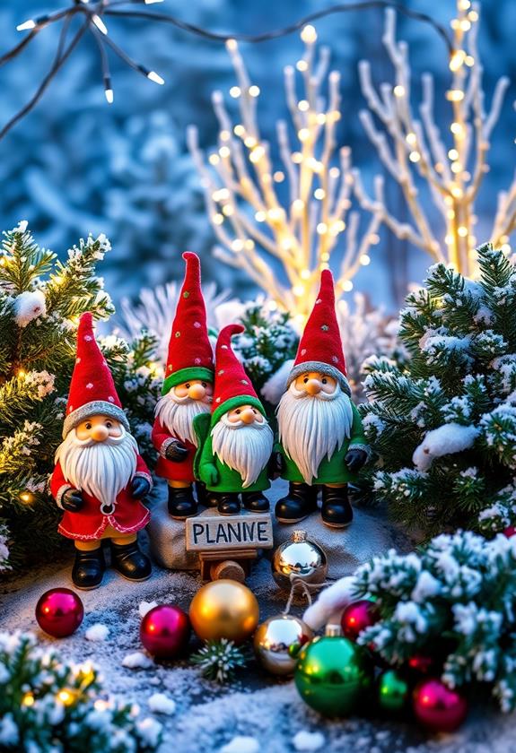 cheerful outdoor decor characters