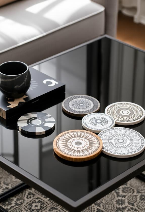 chic drink coasters collection