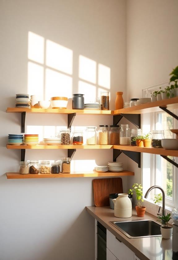 choose open shelving solutions