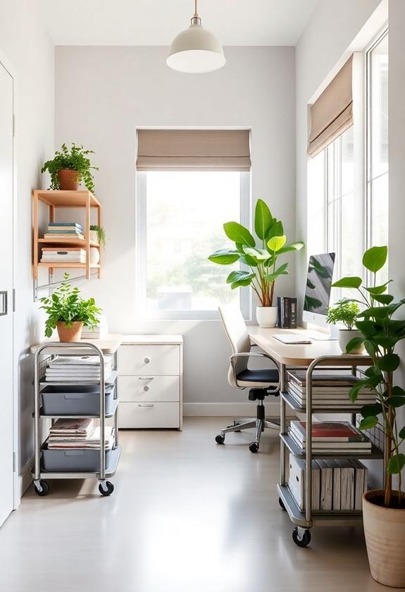 choose rolling carts option