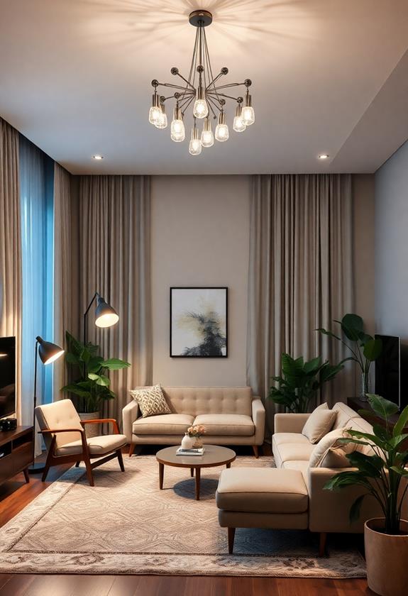 choose striking light fixtures