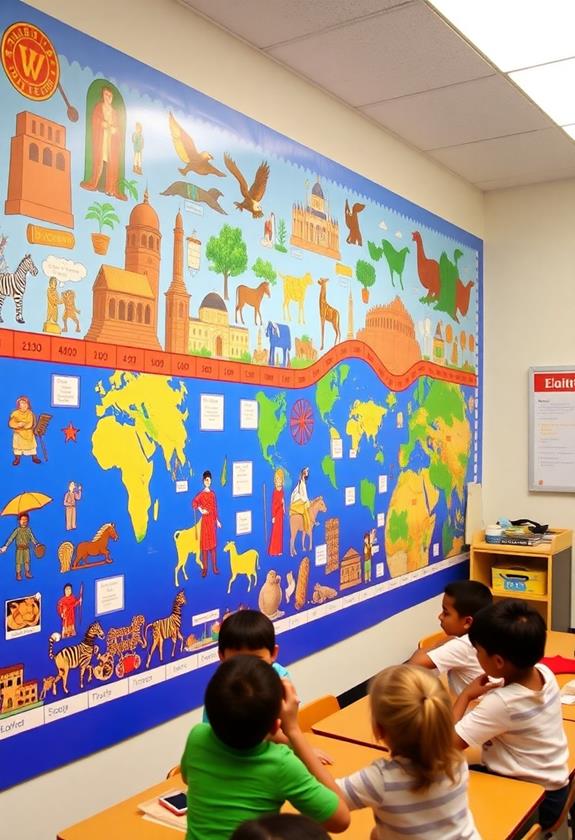 chronological event display board