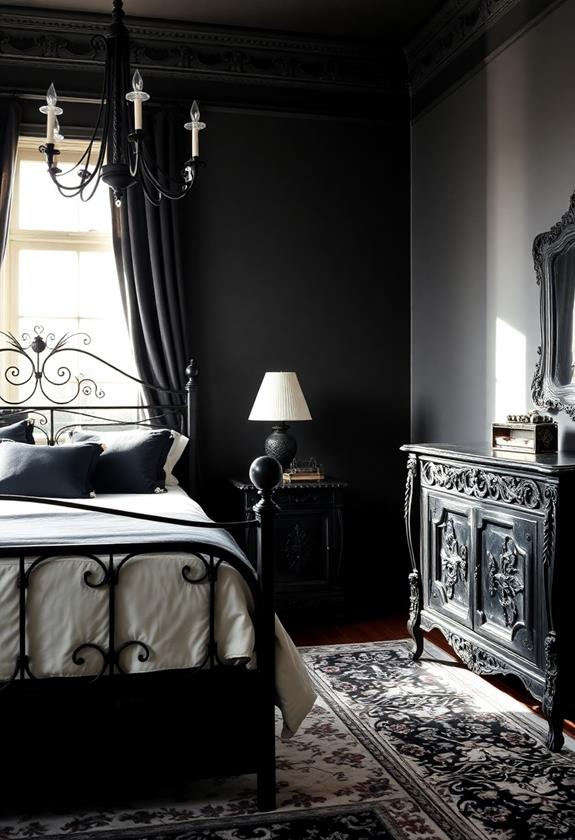 classic black aesthetic elements