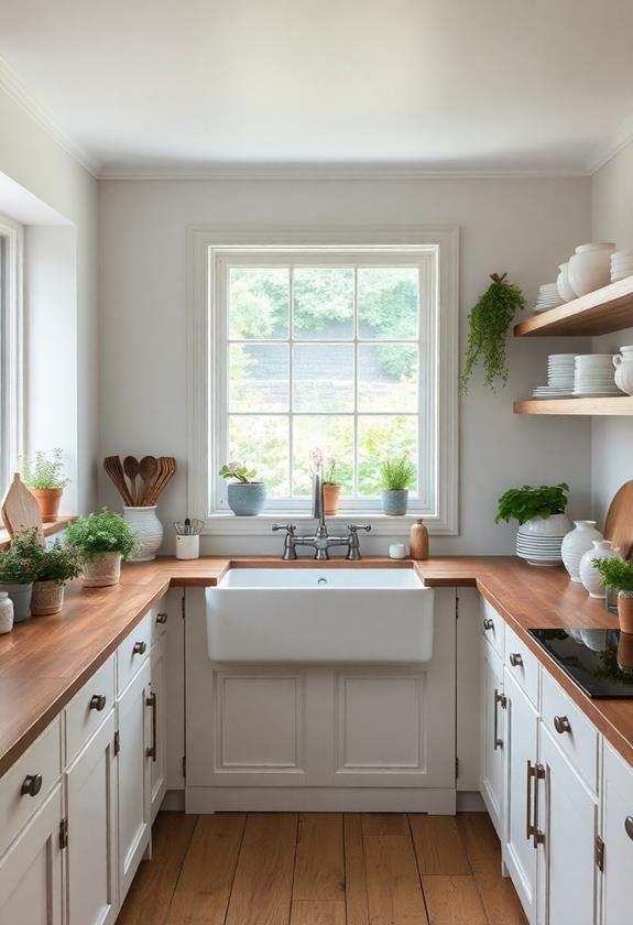 classic rustic kitchen feature