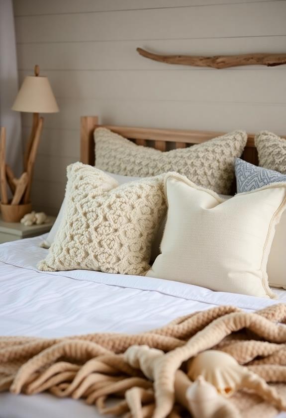 coastal decor accent cushions