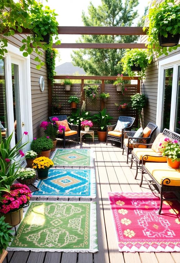 colorful outdoor area rugs