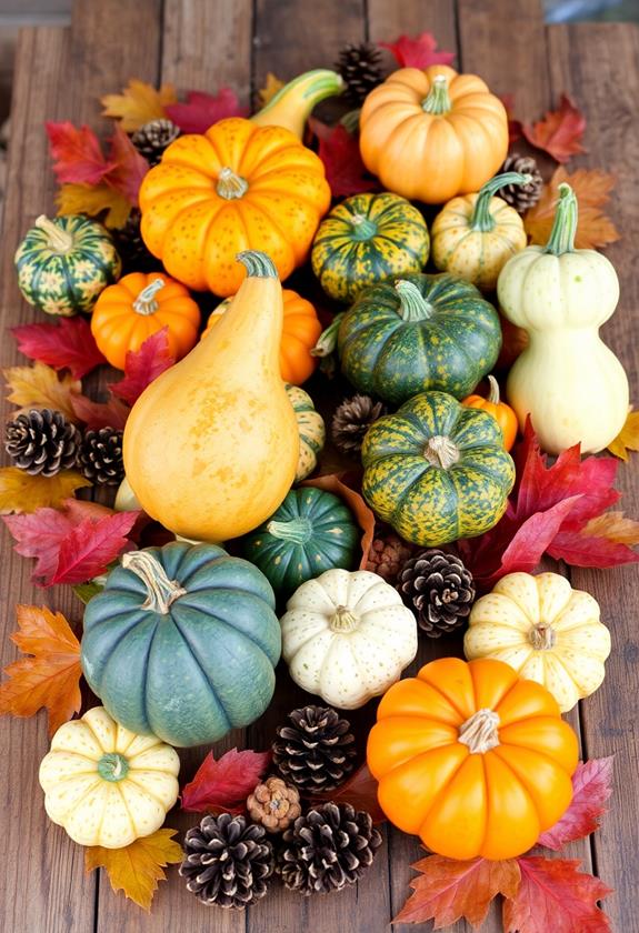 colorful seasonal decorative elements