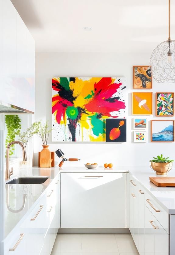 colorful visual art exhibits