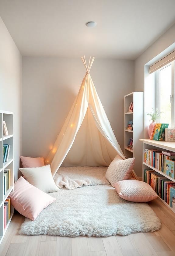 comfortable book corner