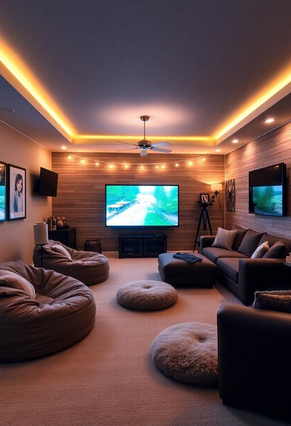 comfortable indoor lounge areas